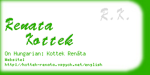 renata kottek business card